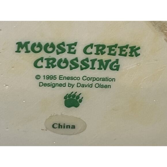 Enesco Moose Creek Crossing “Wading For the Big One” Waders Vase 1995 Frogs - Picture 8 of 8